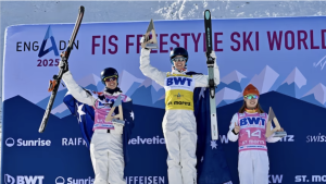 Read more about the article Australian aerial skiers Danielle Scott, Laura Peel win gold and silver in Switzerland World Cup event